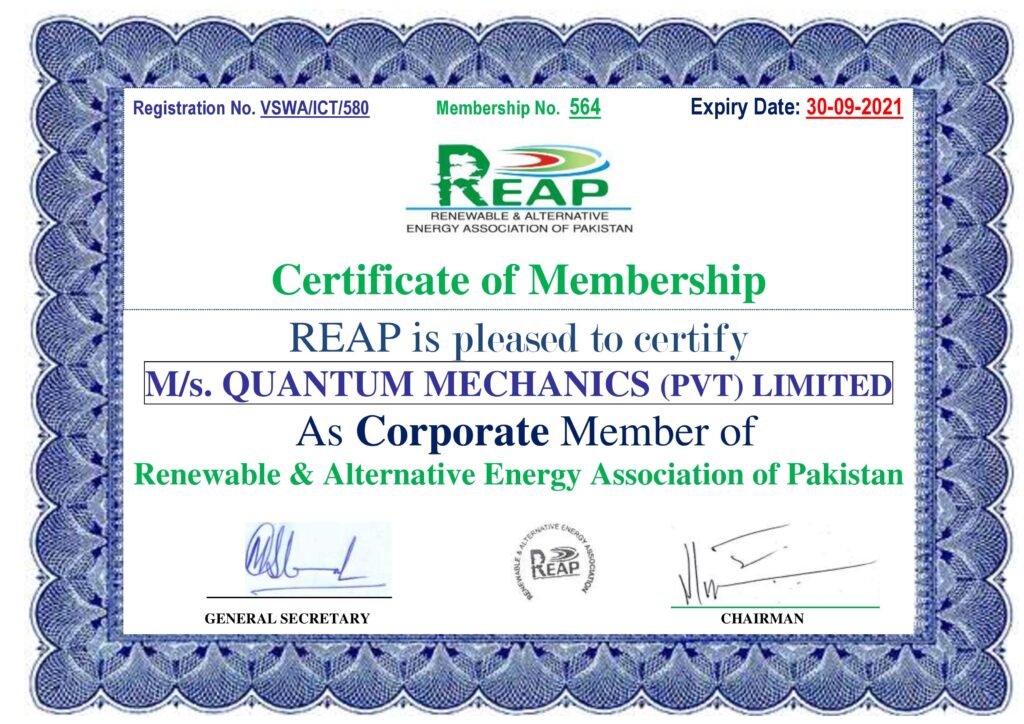 REAP Certificate